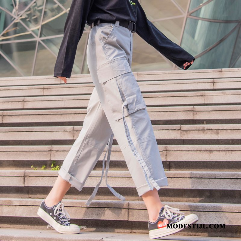 Dames Broeken Kopen Rechtdoor Vrouwen Mooi Trend Cargo Broek Legergroene