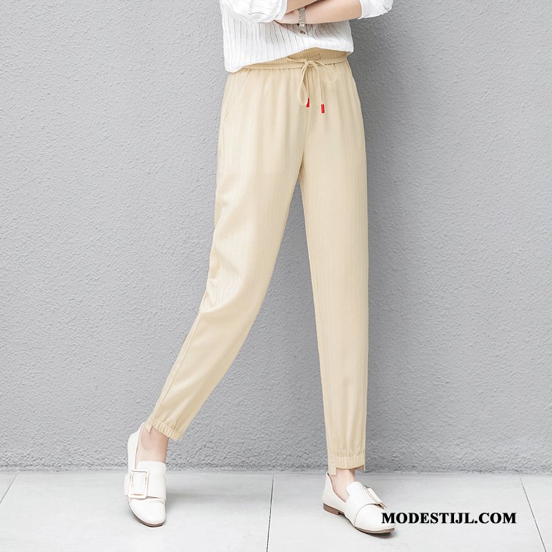 Dames Broeken Winkel Harlan Asymmetrisch 2019 Hoge Taille Potlood Broek Wit Beige