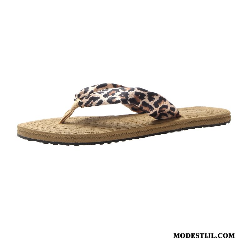 Dames Flip Flops Goedkoop Vrouwen Reis Antislip Mode Zomer Zandkleur Zwart