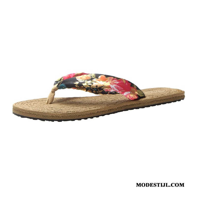 Dames Flip Flops Goedkoop Vrouwen Reis Antislip Mode Zomer Zandkleur Zwart