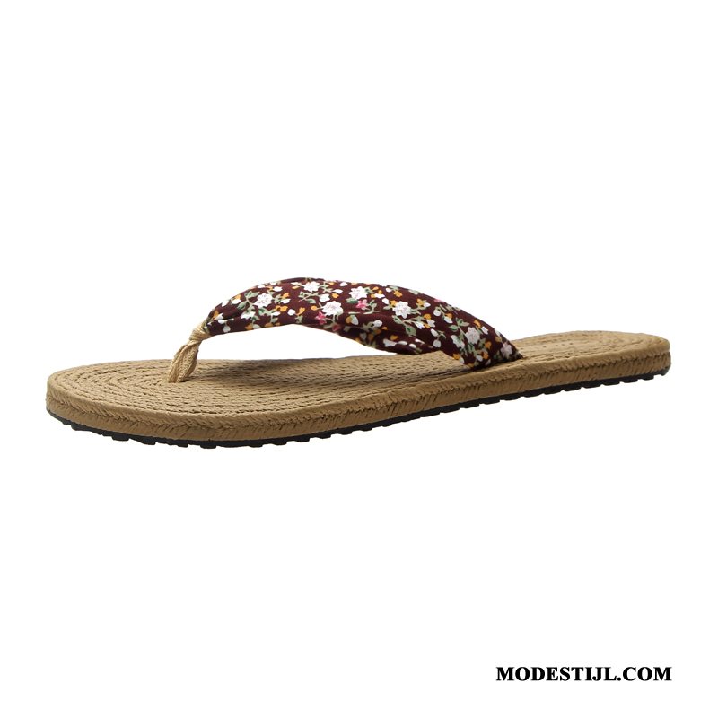 Dames Flip Flops Goedkoop Vrouwen Reis Antislip Mode Zomer Zandkleur Zwart