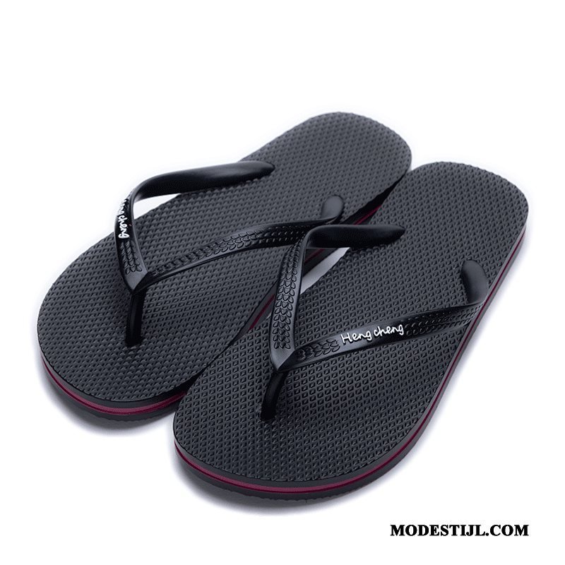 Dames Flip Flops Sale Pantoffels Plat Vrouw Badkamer Bovenkleding Roze Rood Zandkleur