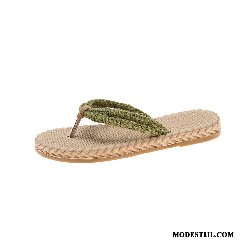 Dames Flip Flops Sale Sandaal Zomer Mode Vrouwen Schoenen Zandkleur Zwart