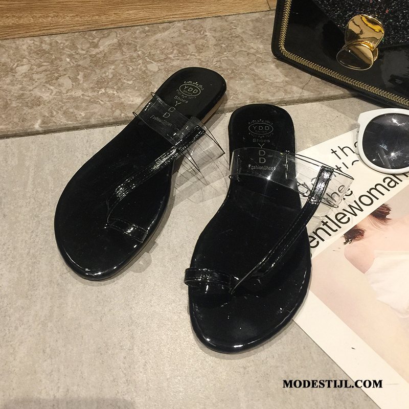 Dames Flip Flops Sale Slipper Alle Wedstrijden Mode Plat 2019 Zandkleur Geel Rood