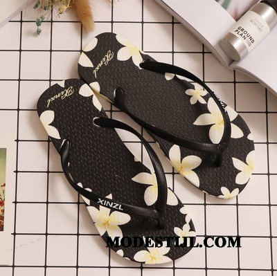 Dames Flip Flops Sale Vrouw Strand Plateauzool Schoenen Antislip Zomer Zandkleur Geel