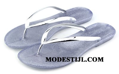 Dames Flip Flops Winkel Trend Zomer Platte Zool Slipper Antislip Zandkleur Zwart