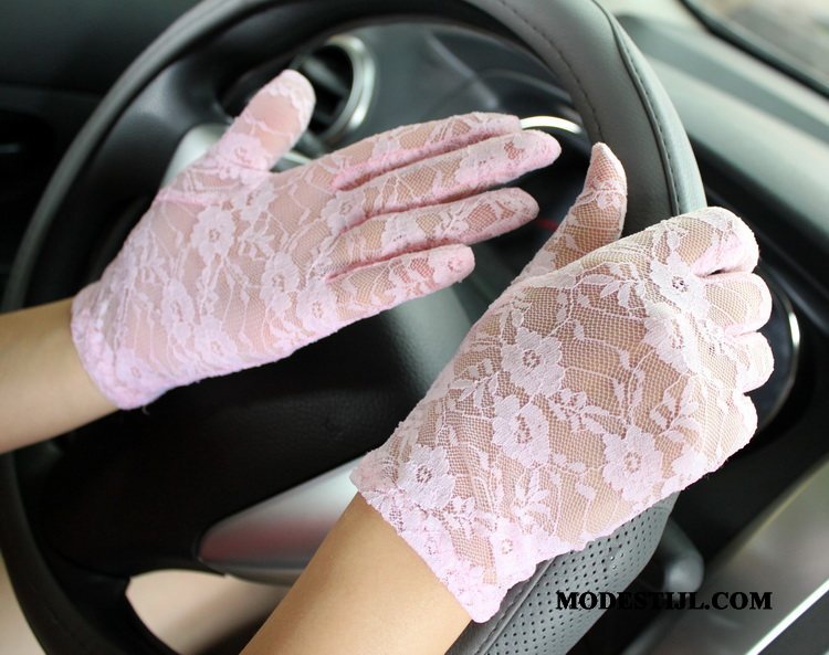 Dames Handschoenen Aanbiedingen Vrouwen Trend Tas Kant Zomer Wit
