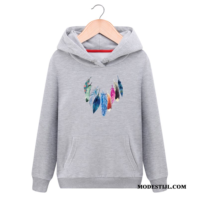 Dames Hoodies Goedkoop Jas Pullover Casual Vrouwen Jasje Wit