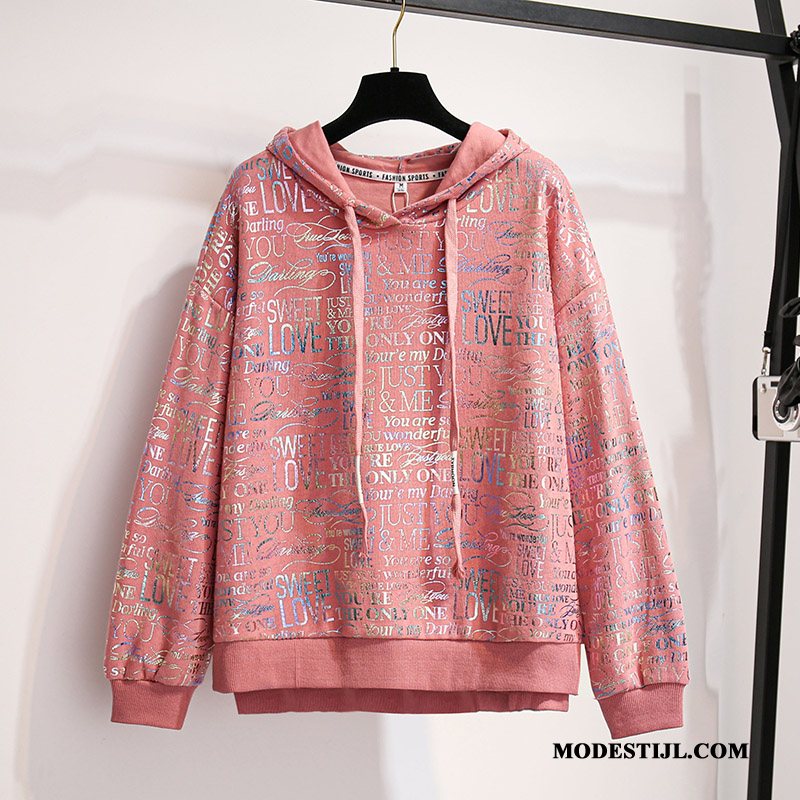 Dames Hoodies Korting Voorjaar Jasje Nieuw Vrouwen Herfst Oranje Roze Oranje Oranje
