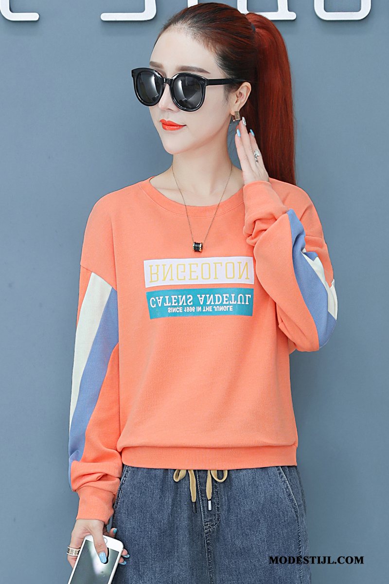 Dames Hoodies Sale Super Vrouwen Jasje Lange Mouwen Losse Oranje