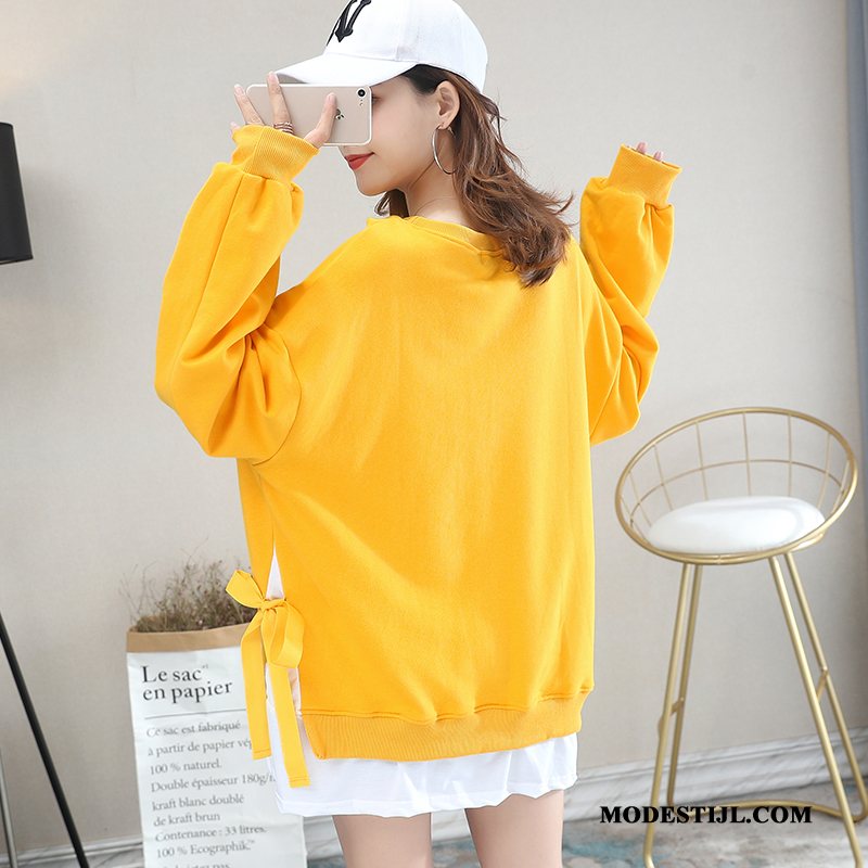 Dames Hoodies Winkel Pullover Vrouwen Trend Losse 2019 Geel