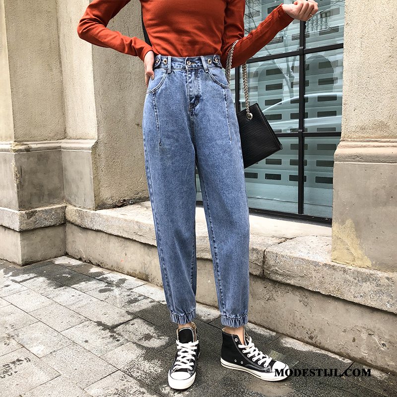 Dames Jeans Aanbiedingen Dunne 2019 Strak Hoge Taille Nieuw Rood Grijs