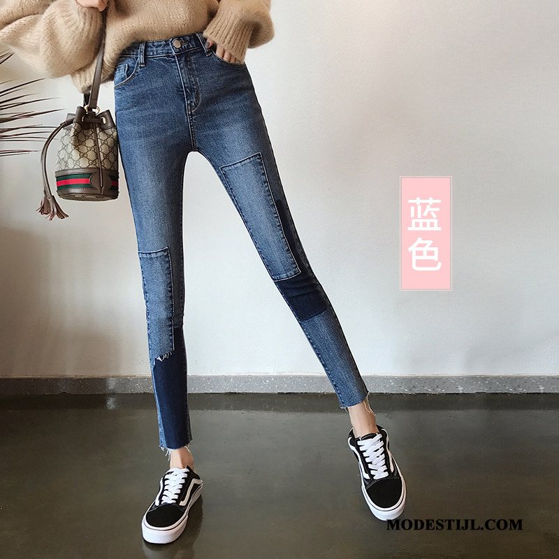 Dames Jeans Goedkoop Vrouwen Skinny Verbinding Voorjaar 2019 Grijs