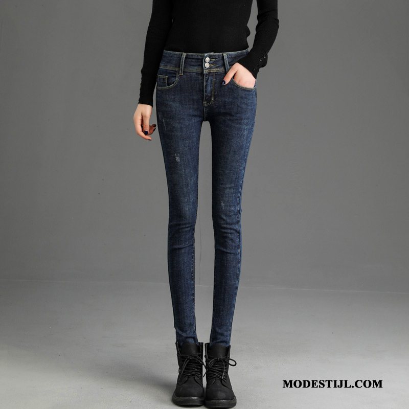 Dames Jeans Kopen Nieuw Spijkerbroek Jeans Potlood Broek Skinny 2019 Zwart