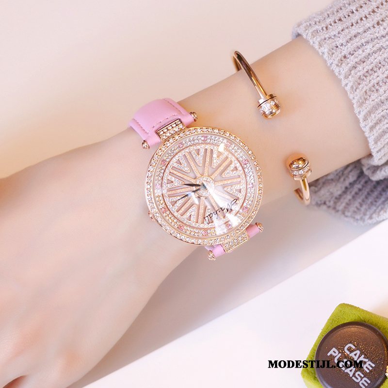 Dames Polshorloge Goedkoop Waterdicht Vrouwen Nieuw 2019 Quartz Horloge Zwart