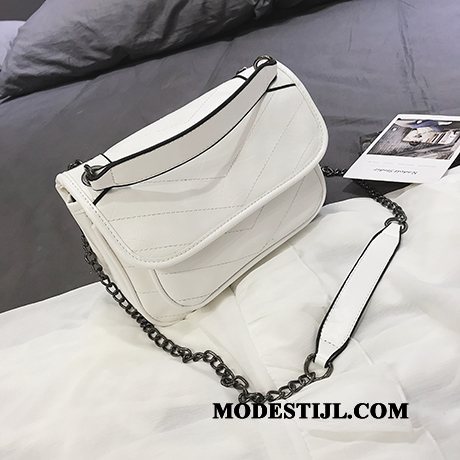 Dames Schoudertas Sale Alle Wedstrijden Mini Messenger Tas Nieuw Persoonlijkheid Zilver