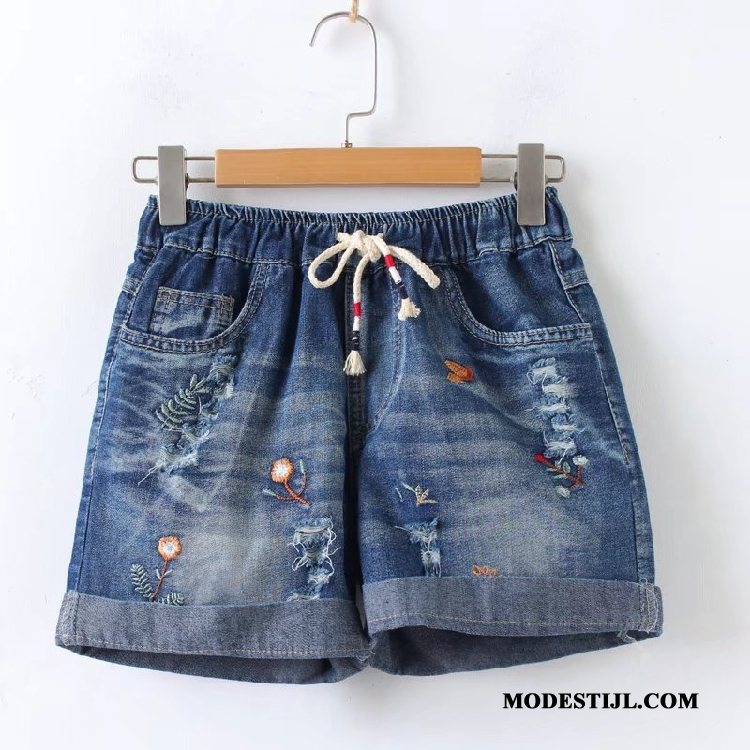 Dames Shorts Kopen Denim Vrouwen Zomer Student Elastiek Blauw