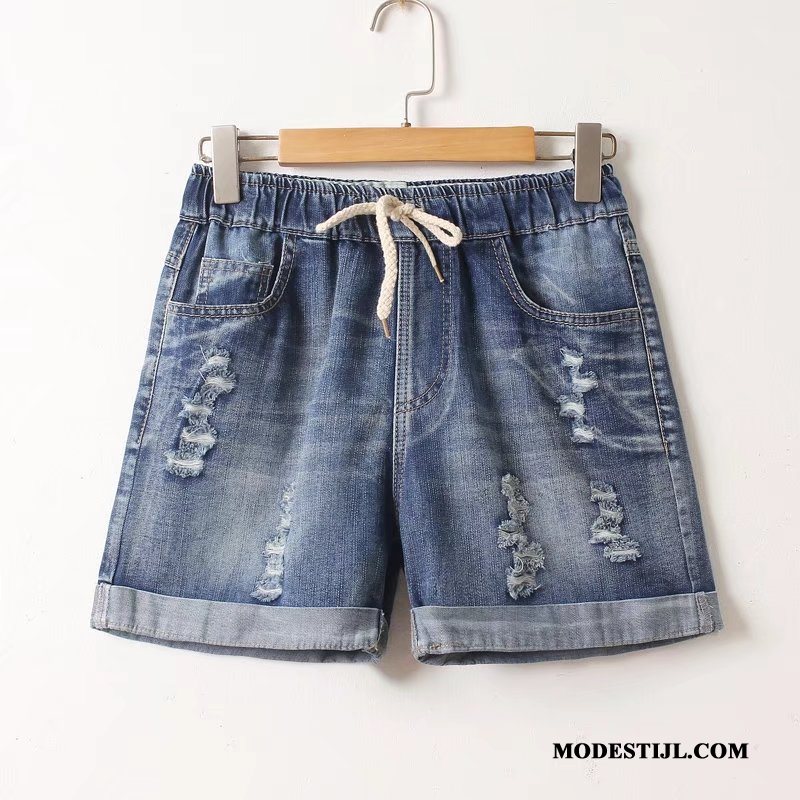 Dames Shorts Kopen Denim Vrouwen Zomer Student Elastiek Blauw