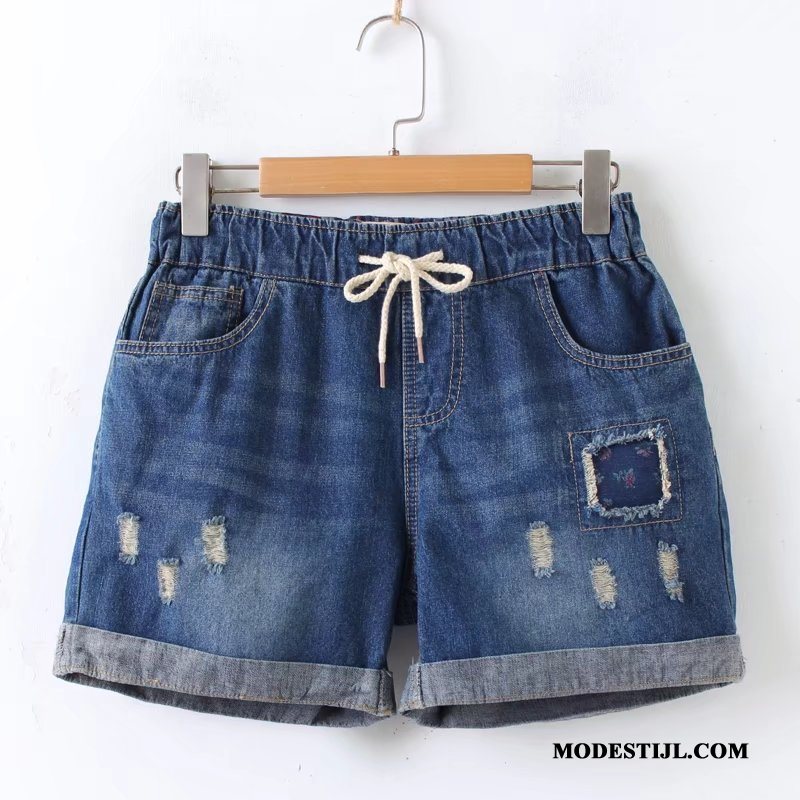 Dames Shorts Kopen Denim Vrouwen Zomer Student Elastiek Blauw