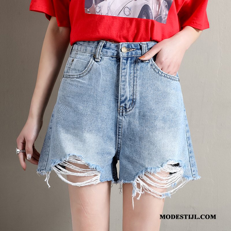 Dames Shorts Online Korte Broek Vrouwen Trend Hete Broek Denim Lichtblauw