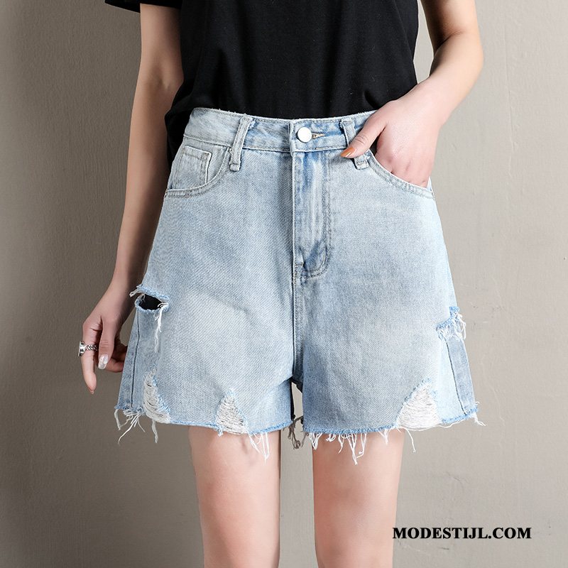 Dames Shorts Online Korte Broek Vrouwen Trend Hete Broek Denim Lichtblauw