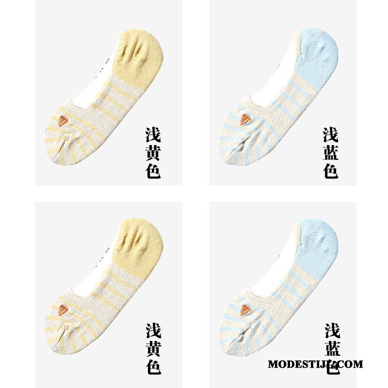 Dames Sokken Kopen Boot Sokken Heimelijkheid Schattig Korte Sok Dun Blauw Licht