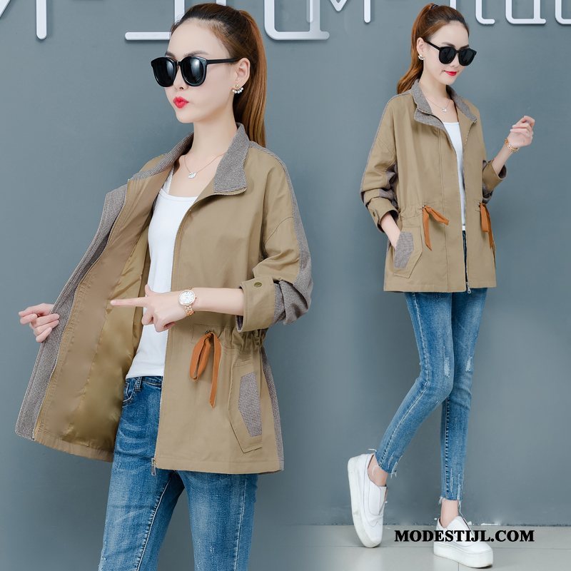 Dames Trenchcoat Sale Kort 2019 Losse Voorjaar Mini Kaki