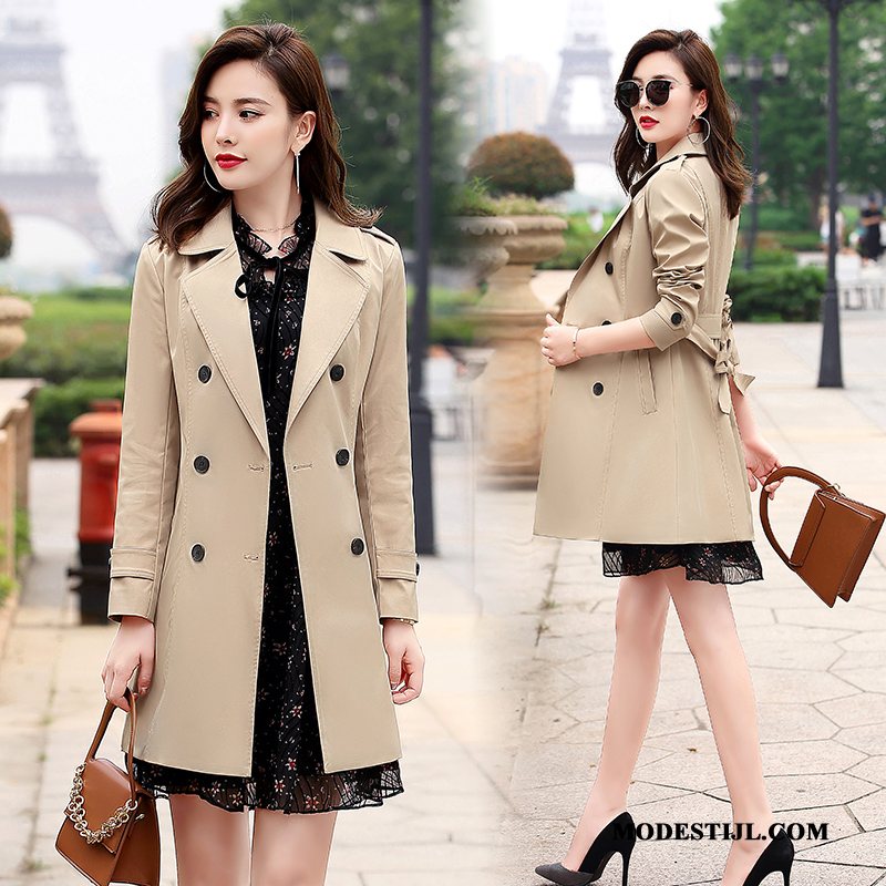 Dames Trenchcoat Sale Voorjaar 2019 Mam Elegante Jas Beige