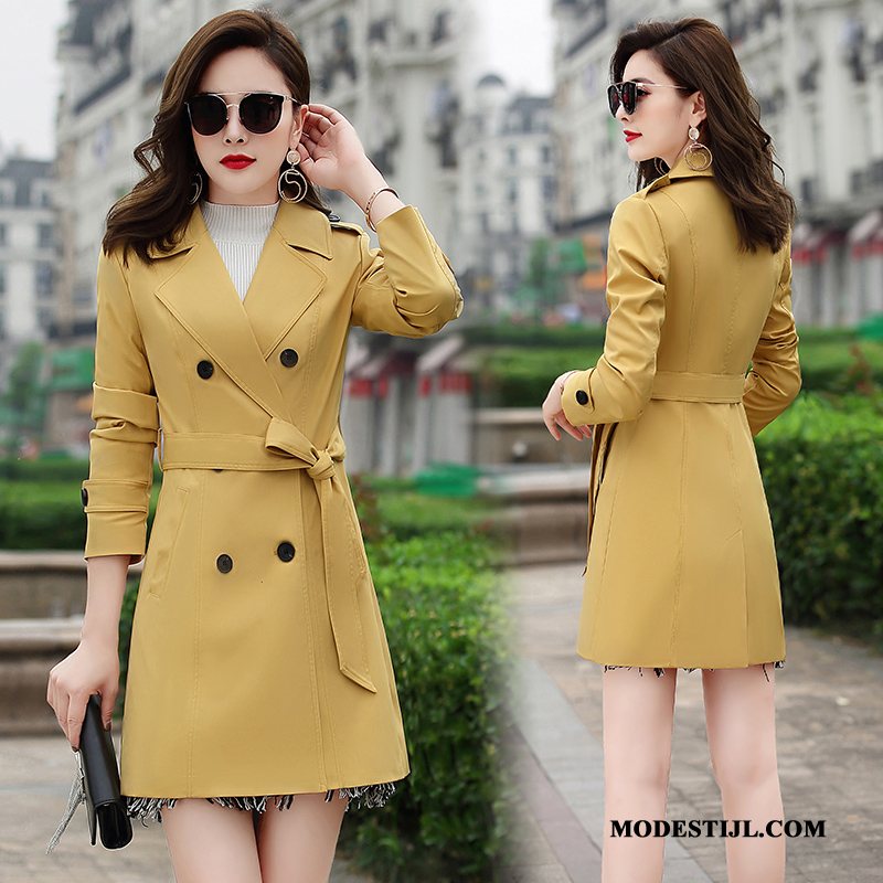 Dames Trenchcoat Sale Voorjaar 2019 Mam Elegante Jas Beige