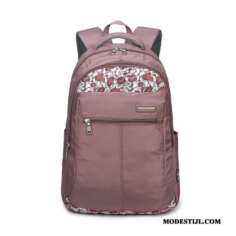 Dames Wandelrugzak Online Schooltas Mode Vrouwen Gemiddelde Student Grijs