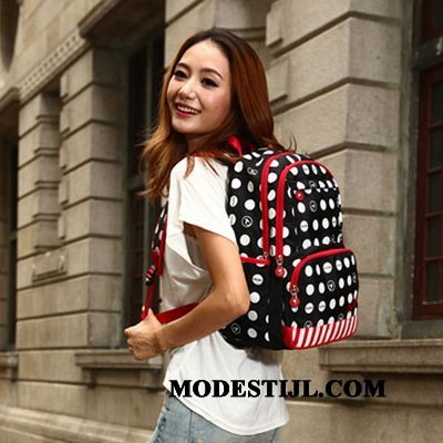 Dames Wandelrugzak Sale Schooltas Casual Gemiddelde Mini Vrouwen Roze Rood