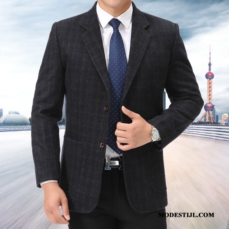 Heren Blazer Goedkoop 2019 Casual Jas Mannen Herfst Bruine