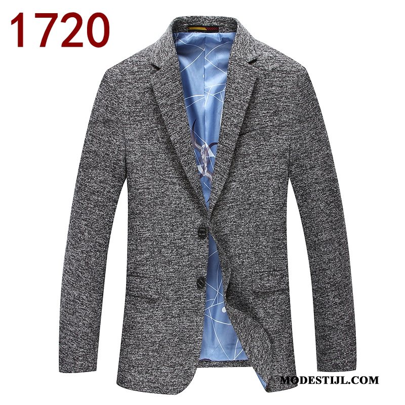 Heren Blazer Goedkoop Bedrijf 2019 Pak Brits Geruit Blauw