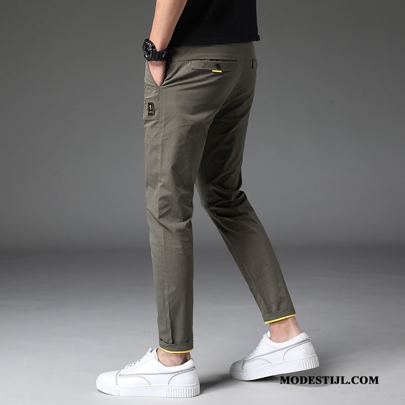 Heren Broeken Goedkoop Casual Broek 2019 Losse Trend Mini Zwart