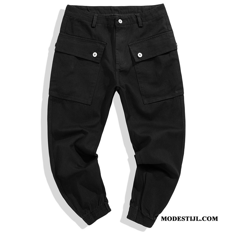 Heren Broeken Korting Trendy Merk Losse Lange Mannen Casual Broek Legergroene