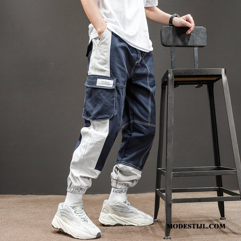 Heren Cargobroeken Aanbiedingen Nieuw Trend Losse Hip-hop Cargo Broek Grijs