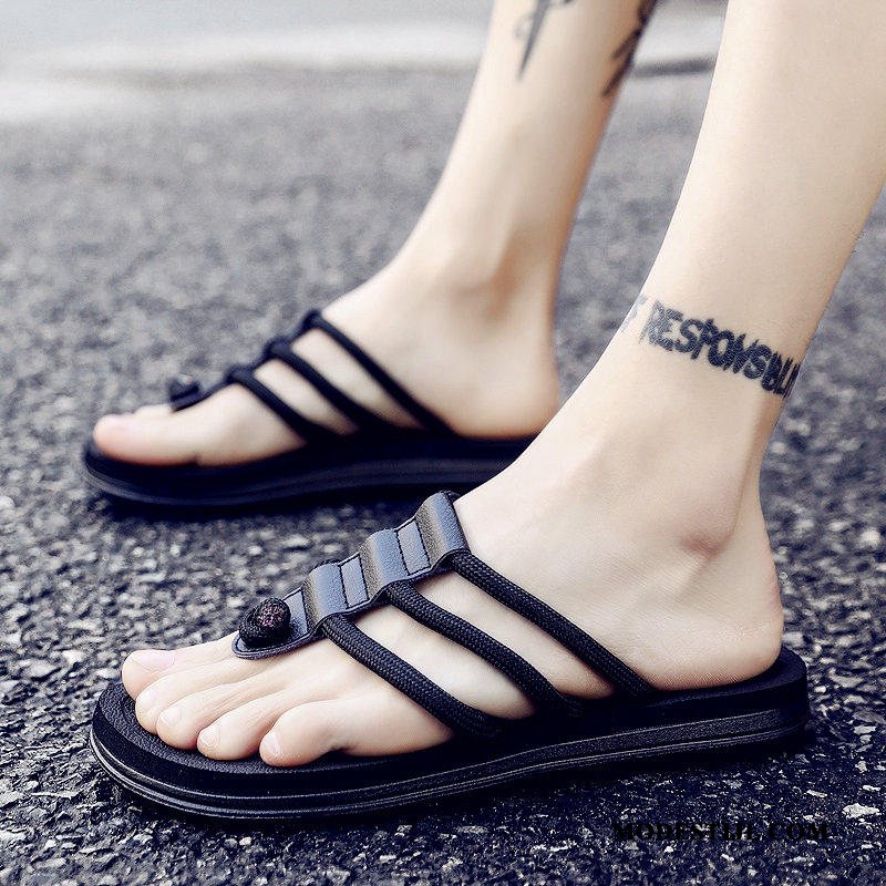 Heren Flip Flops Aanbiedingen Antislip Zomer Pantoffels Trend Mannen Zandkleur Geel