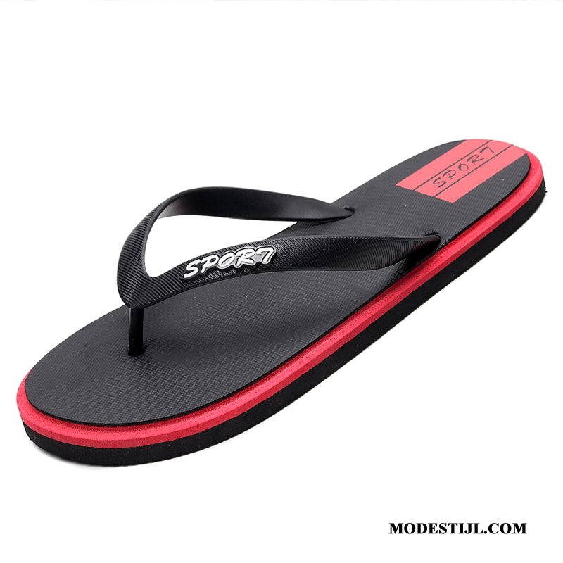 Heren Flip Flops Goedkoop Mode Trend Mannen Slipper Outdoor Zandkleur Grijs