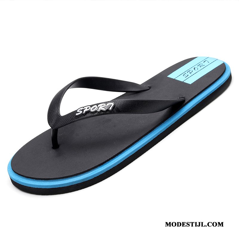 Heren Flip Flops Goedkoop Mode Trend Mannen Slipper Outdoor Zandkleur Grijs