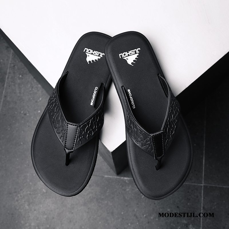 Heren Flip Flops Goedkoop Outdoor Zomer Pantoffels 2019 Persoonlijk Zandkleur Wit