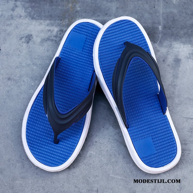 Heren Flip Flops Goedkoop Slipper Mannen Sandaal Antislip Licht Blauw Zandkleur Zwart