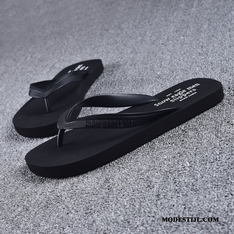 Heren Flip Flops Goedkoop Zomer Slipper Persoonlijk Student Mannen Zandkleur Rood