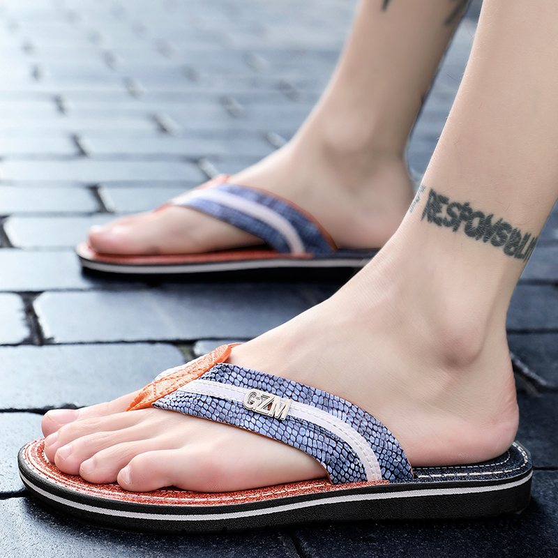 Heren Flip Flops Kopen 2019 Antislip Slipper Trend Pantoffels Zandkleur Oranje