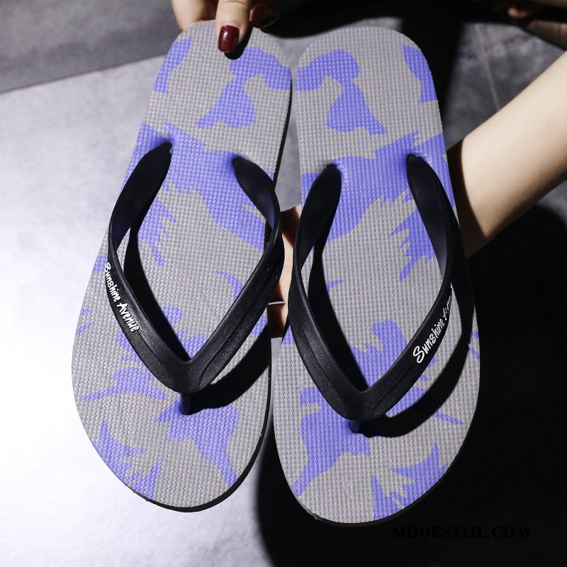 Heren Flip Flops Kopen Persoonlijk Schoenen Bovenkleding Zachte Zolen Trend Zandkleur Zwart