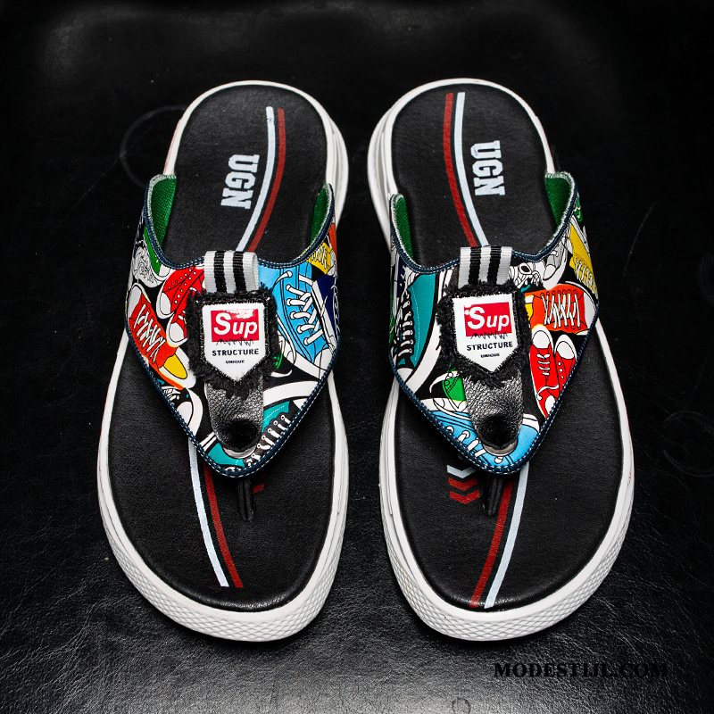 Heren Flip Flops Kopen Slipper Bovenkleding Pantoffels Zomer Trend Zwart