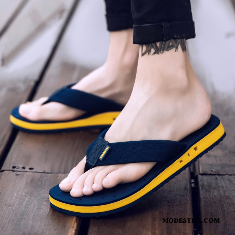 Heren Flip Flops Kopen Slipper Pantoffels Schoenen Antislip Trend Zandkleur Groen