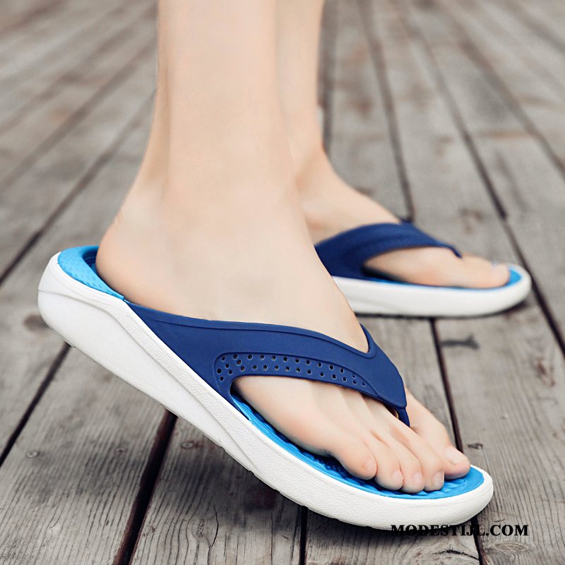 Heren Flip Flops Kopen Zomer Trend Mode Bovenkleding Lichte Zandkleur Zwart