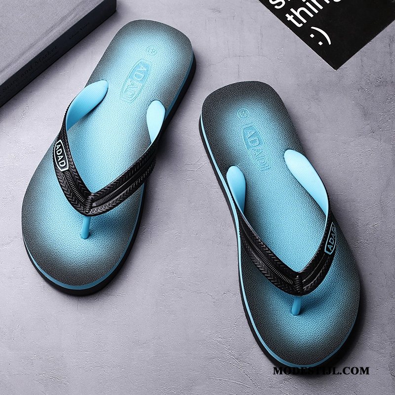 Heren Flip Flops Korting Pantoffels Zomer Sandaal Persoonlijk Outdoor Blauw Zandkleur