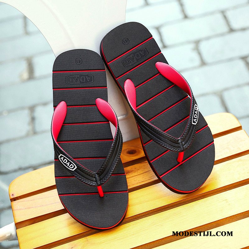 Heren Flip Flops Korting Slipper Mannen Antislip Trend Zomer Zandkleur Zwart