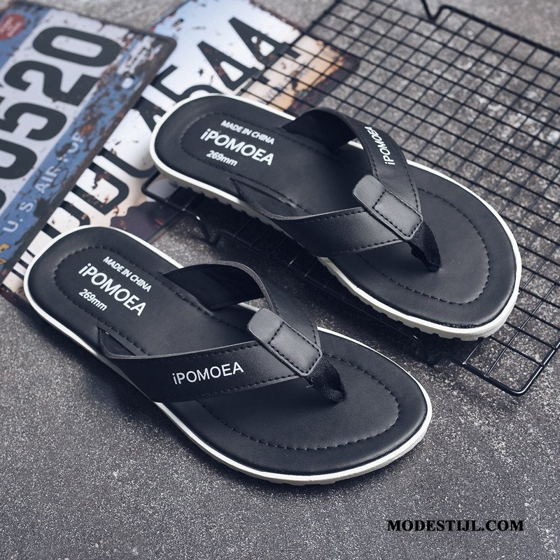 Heren Flip Flops Korting Slipper Trends Bovenkleding Antislip Mannen Zandkleur Bruine